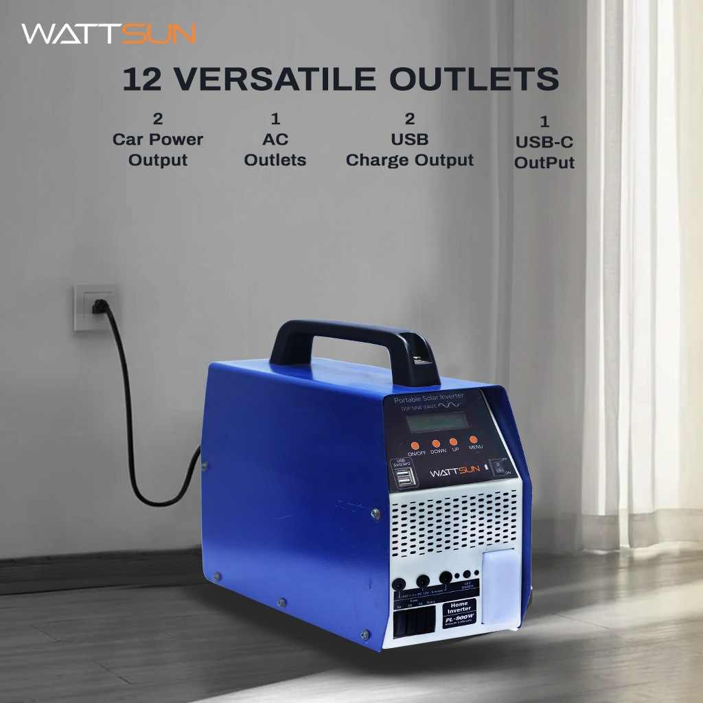 86Ah, 1 kva Portable Inverter for Home with Inbuilt Lithium Battery, PL-900W-XL